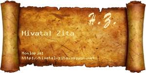Hivatal Zita névjegykártya